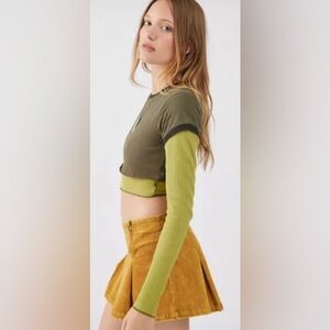 BDG Mason Layered Long Sleeve Top